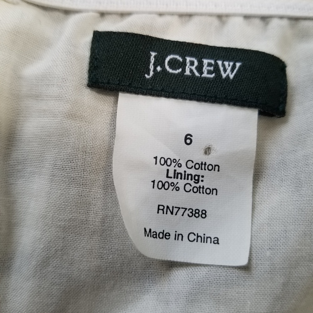 J. Crew Halter Dress Brown Cream - size 6 - Picture 2 of 8